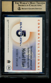 2002 Babylon 5 Autograph Michael O'Hare Jeffrey Sinclair Limited Auto BGS 9.5